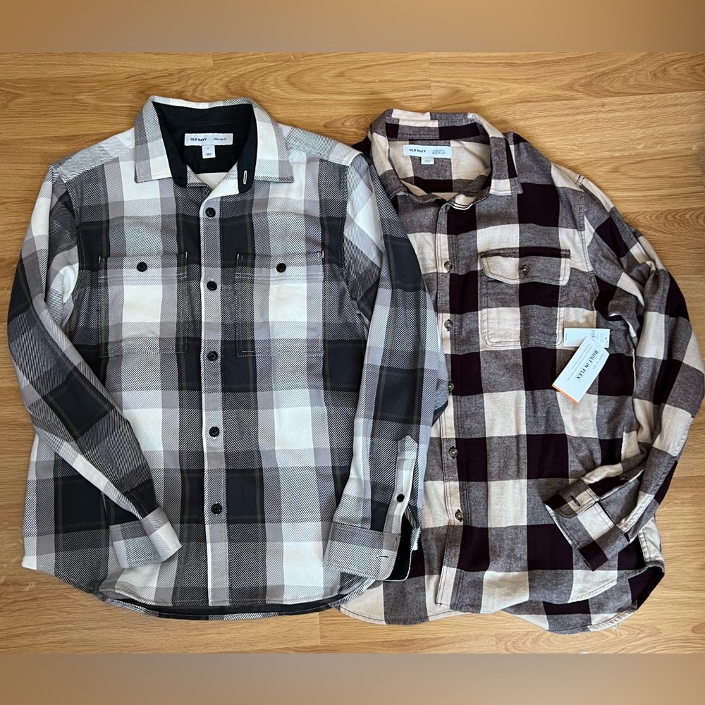 Old Navy Flannel Bundle Size Large BNWT